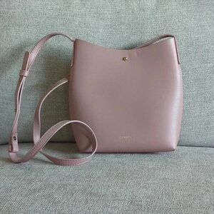 Light Pink Vegan Leather Crossbody Purse Samara